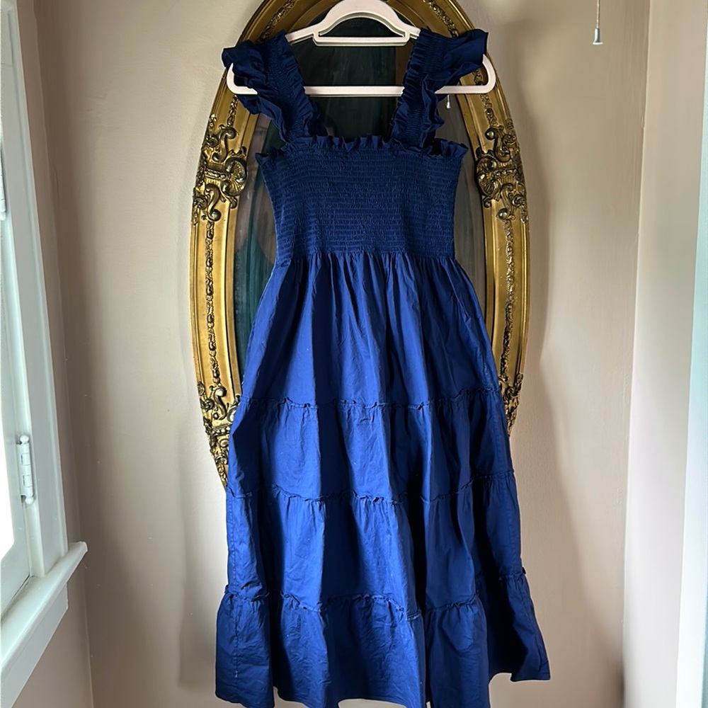 Hill House nap dress in navy, M